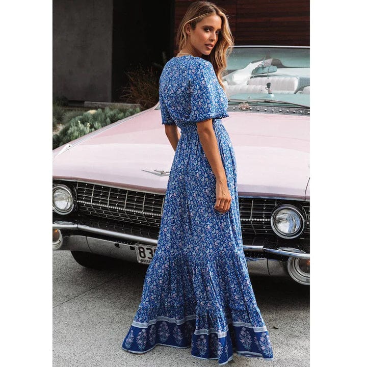 Bloemenjurk in hippie chic aerinne
