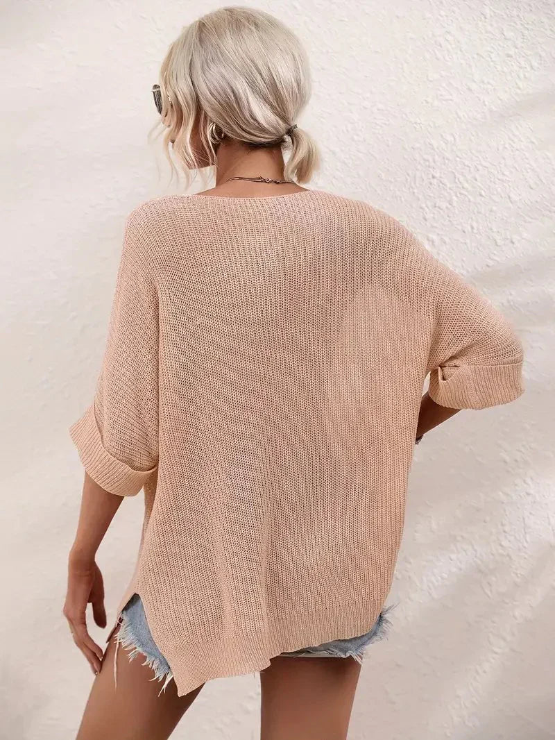 Gebreide blouse in oversized voor de zomer feline