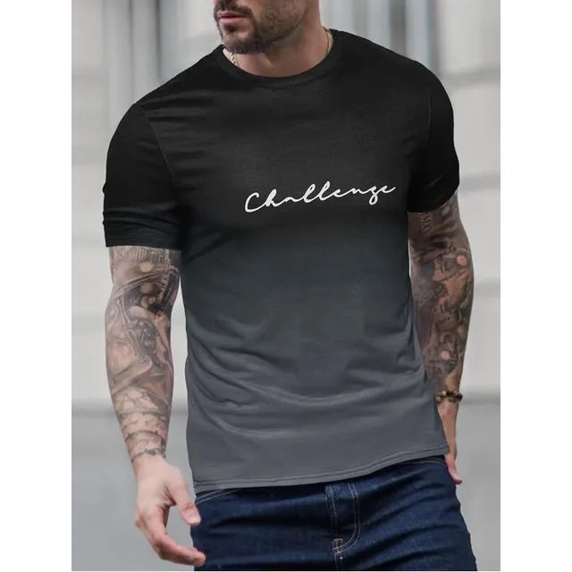 Tate - vintage heren t-shirt met kleurverloop