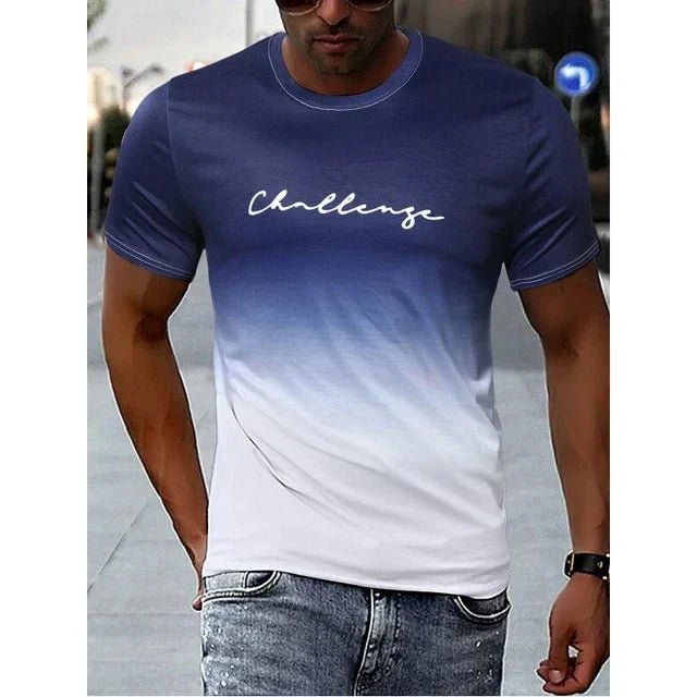 Tate - vintage heren t-shirt met kleurverloop