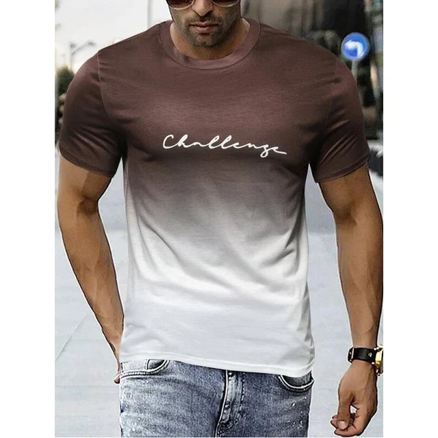 Tate - vintage heren t-shirt met kleurverloop