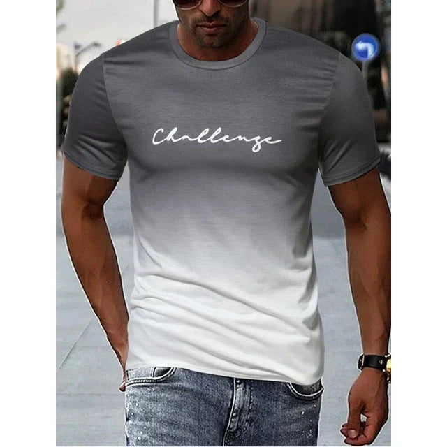 Tate - vintage heren t-shirt met kleurverloop