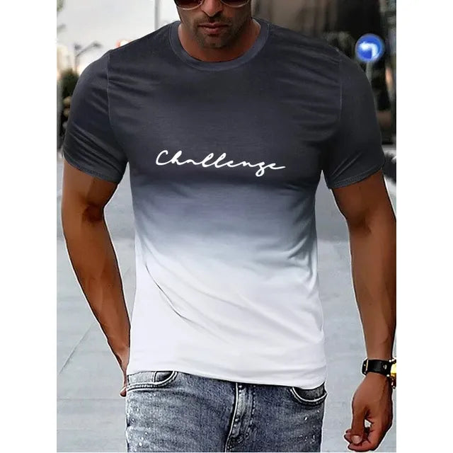 Tate - vintage heren t-shirt met kleurverloop