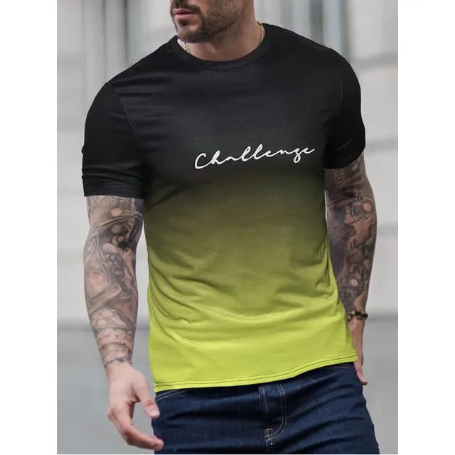 Tate - vintage heren t-shirt met kleurverloop