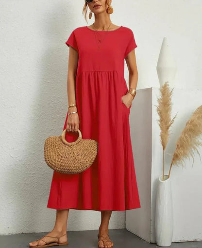 Ruby | elegante basic katoenen jurk