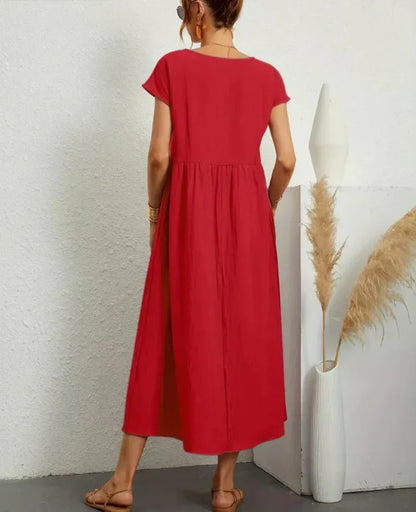 Ruby | elegante basic katoenen jurk