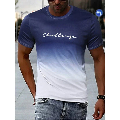 Tate - vintage heren t-shirt met kleurverloop
