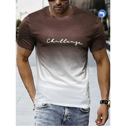 Tate - vintage heren t-shirt met kleurverloop