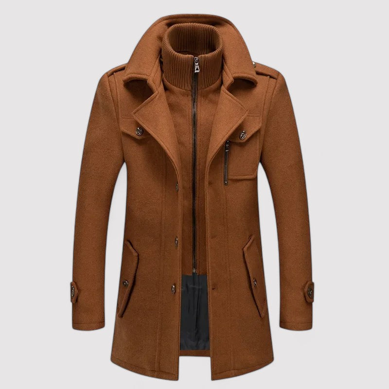 Monidoco Heren Wollen Trenchcoat